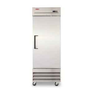 REFRIGERADOR VERTICAL PUERTA SÓLIDA 23 PIES ACERO INOXIDABLE RVSA-23UI