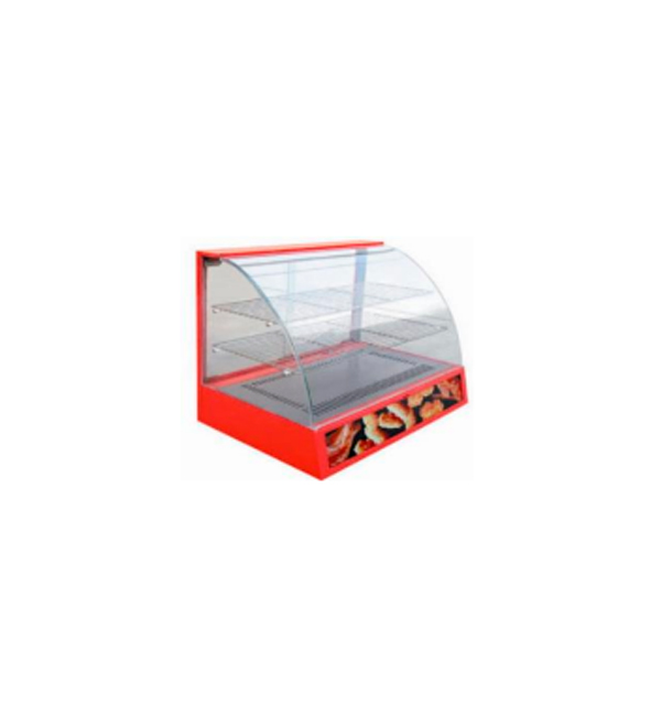 VITRINA CALIENTE SOBRE MOSTRADOR DE CRISTAL CURVO BN-660R